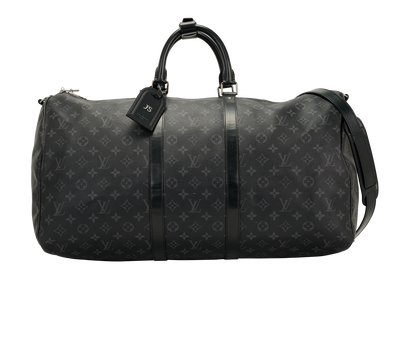 Keepall Bandouliere 55, &pound;1,200, Handbags, Black, Canvas, Front view